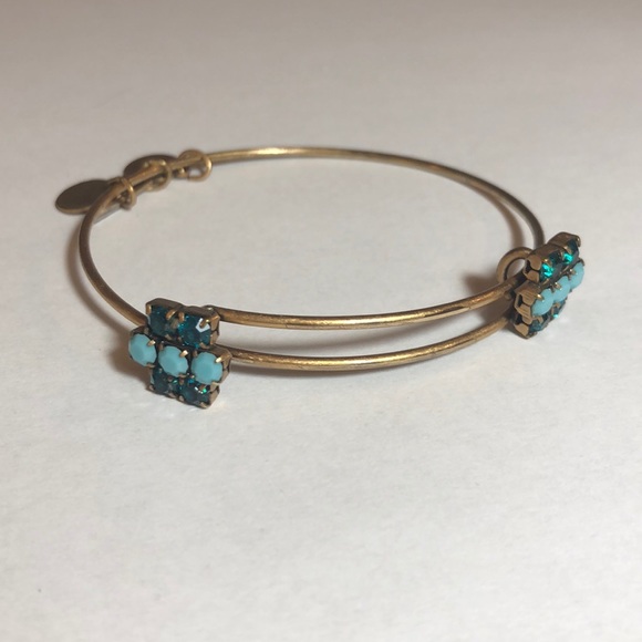 Alex and Ani Jewelry - DISCONTINUED🚨Aqua Sparkler Bangle✨ | ALEX&ANI